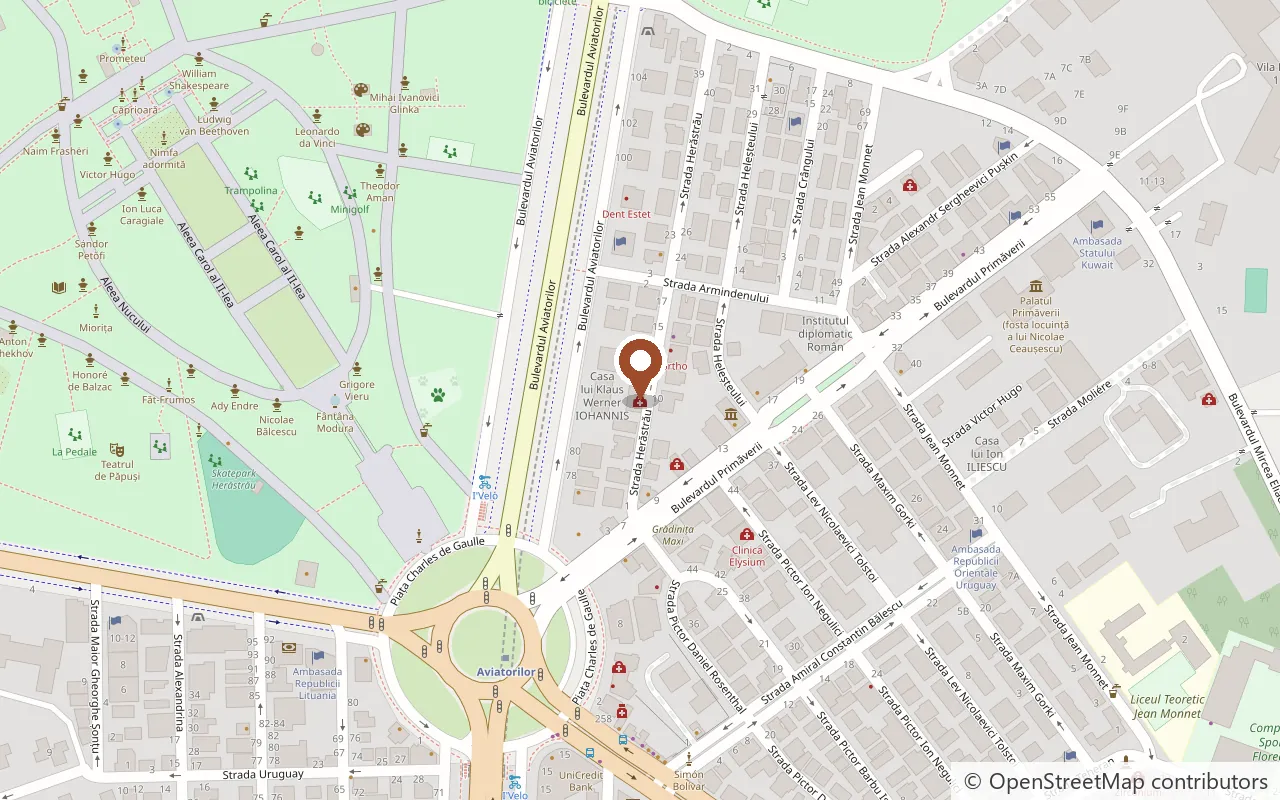 Hartă: Dr. Leventer Centre, Strada Herăstrău nr. 9, București